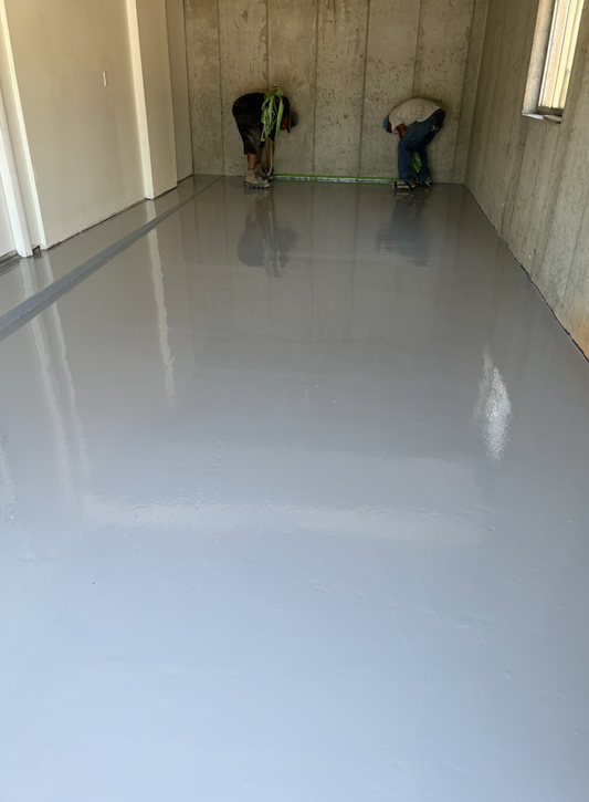 Before/After Garage Floor Epoxy